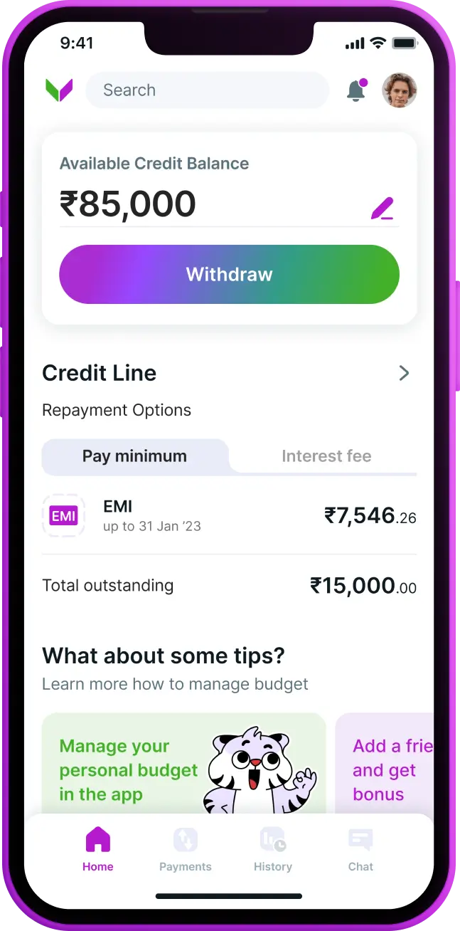 Download VIVA Money - India’s 1st Personal Line of Credit App to apply for Interest Free Loans